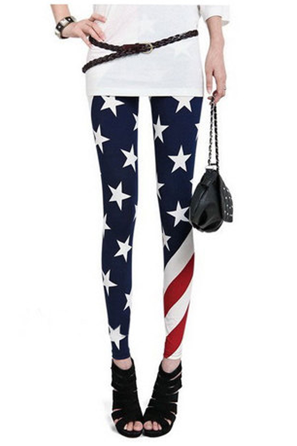 Accessory Old Glory Print Pantyhose - Click Image to Close